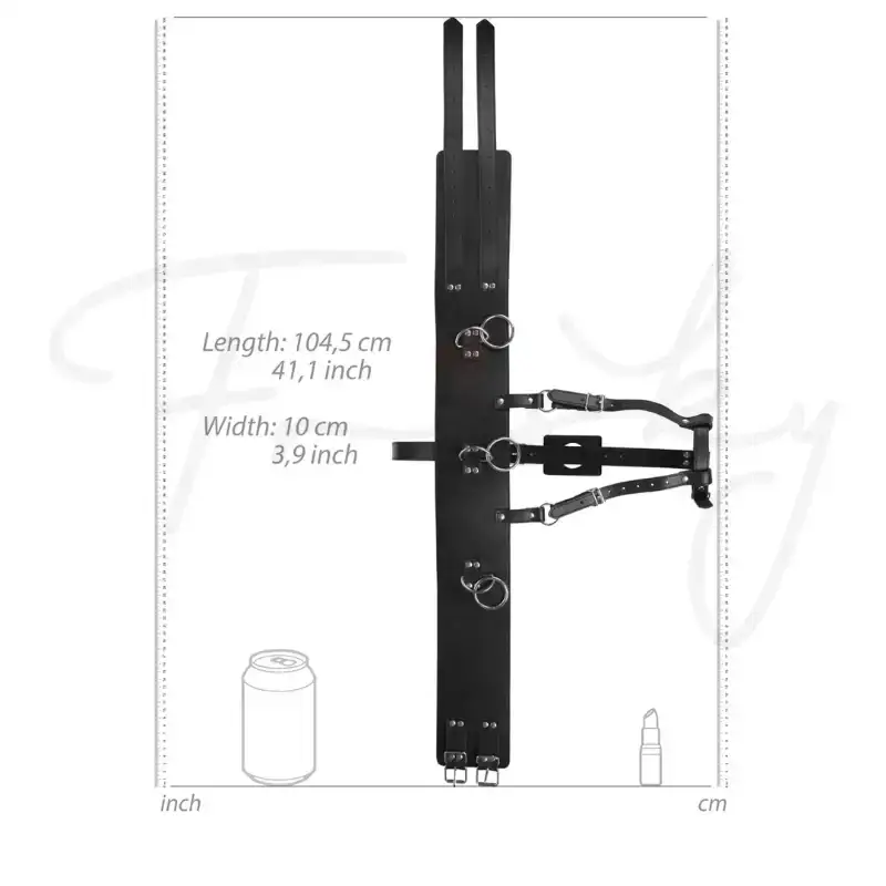 SHOTS Ouch! Belt with Vibrator Holder black versatile vibrator holder belt perfect for interactive bedroom scenarios Singapore