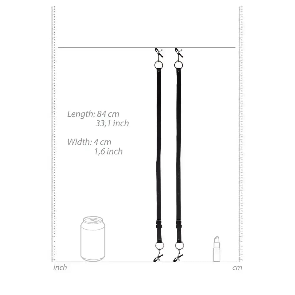 SHOTS Ouch! Labia Spreader with Clamps Black sleek black finish with sturdy frame for reliable use Singapore