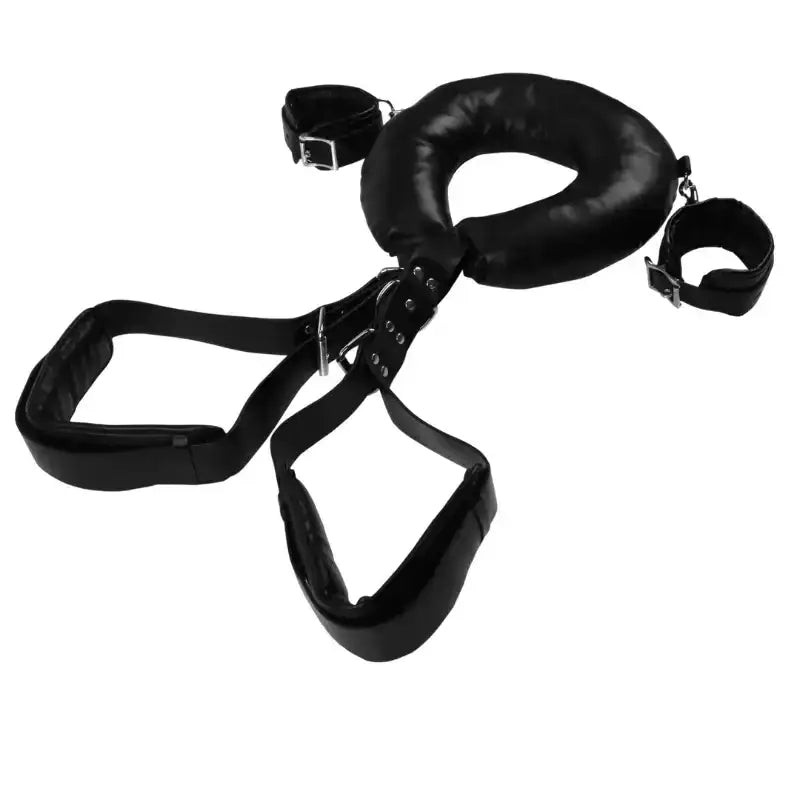 SHOTS Ouch! Padded Thigh Sling with Hand Cuffs lightweight yet strong restraint system for safe and immersive adult use Singapore