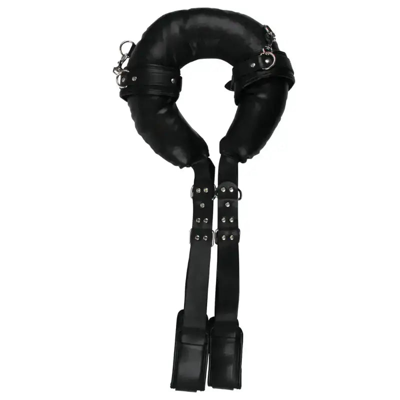 SHOTS Ouch! Padded Thigh Sling with Hand Cuffs adjustable straps for customizable fit and secure thigh and hand restraint Singapore
