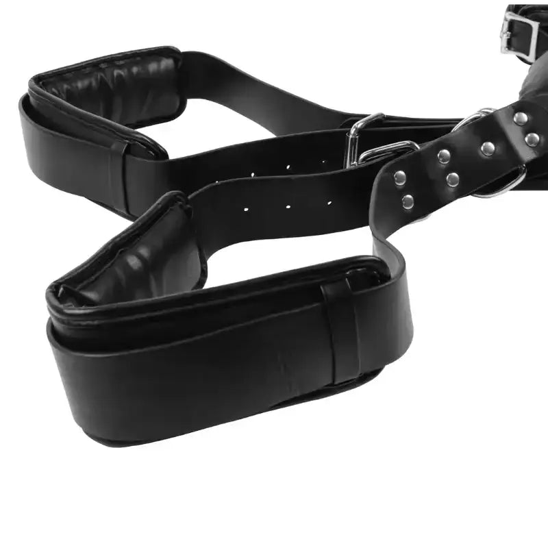 SHOTS Ouch! Padded Thigh Sling with Hand Cuffs wearable and portable design for discreet storage and convenient travel Singapore