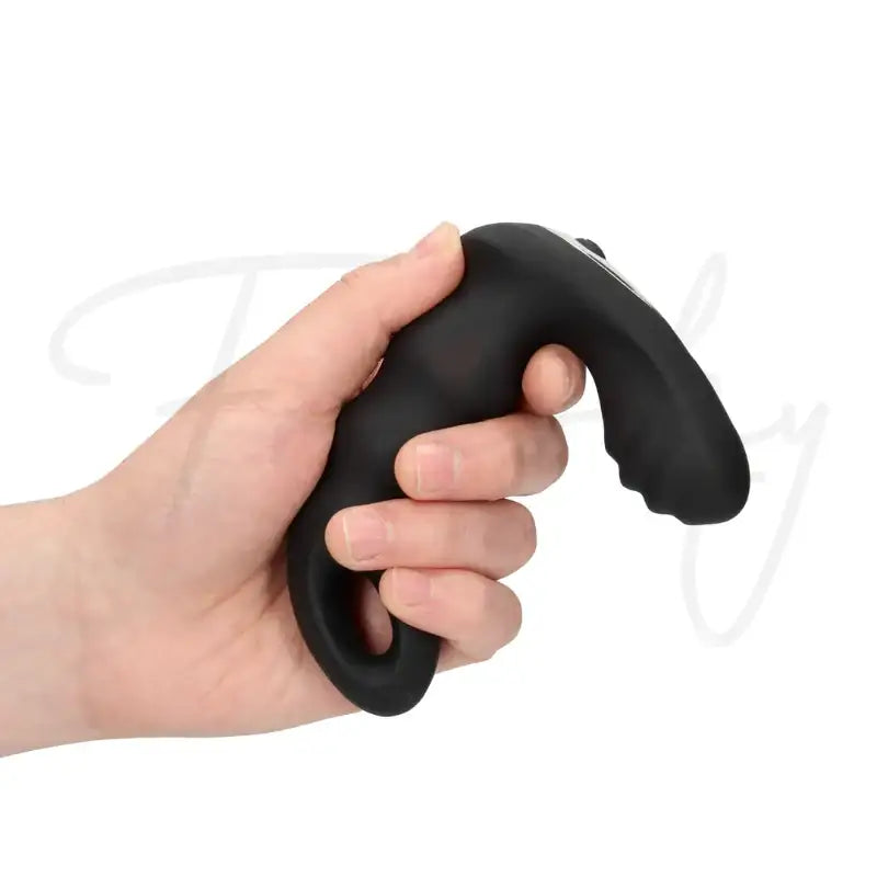 SHOTS Ouch! Beaded Vibrating Prostate Massager with Remote Control black multiple vibration modes and intensity settings Singapore