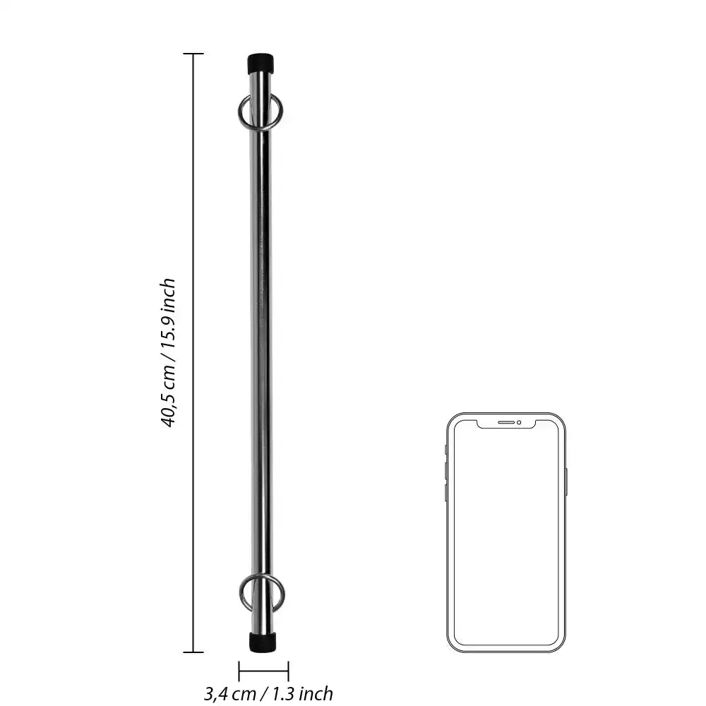 SHOTS Ouch! Spreader Bar 16'' / 40 cm sleek black finish with strong attachment points for restraints Singapore