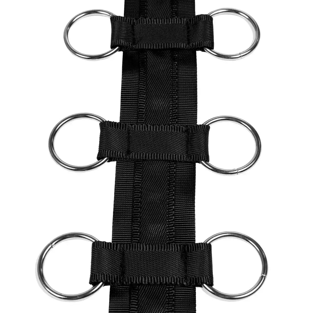 SHOTS Ouch! Restraint Harness with Collar and Hand Cuffs Black versatile harness with integrated cuffs and collar for BDSM play Singapore