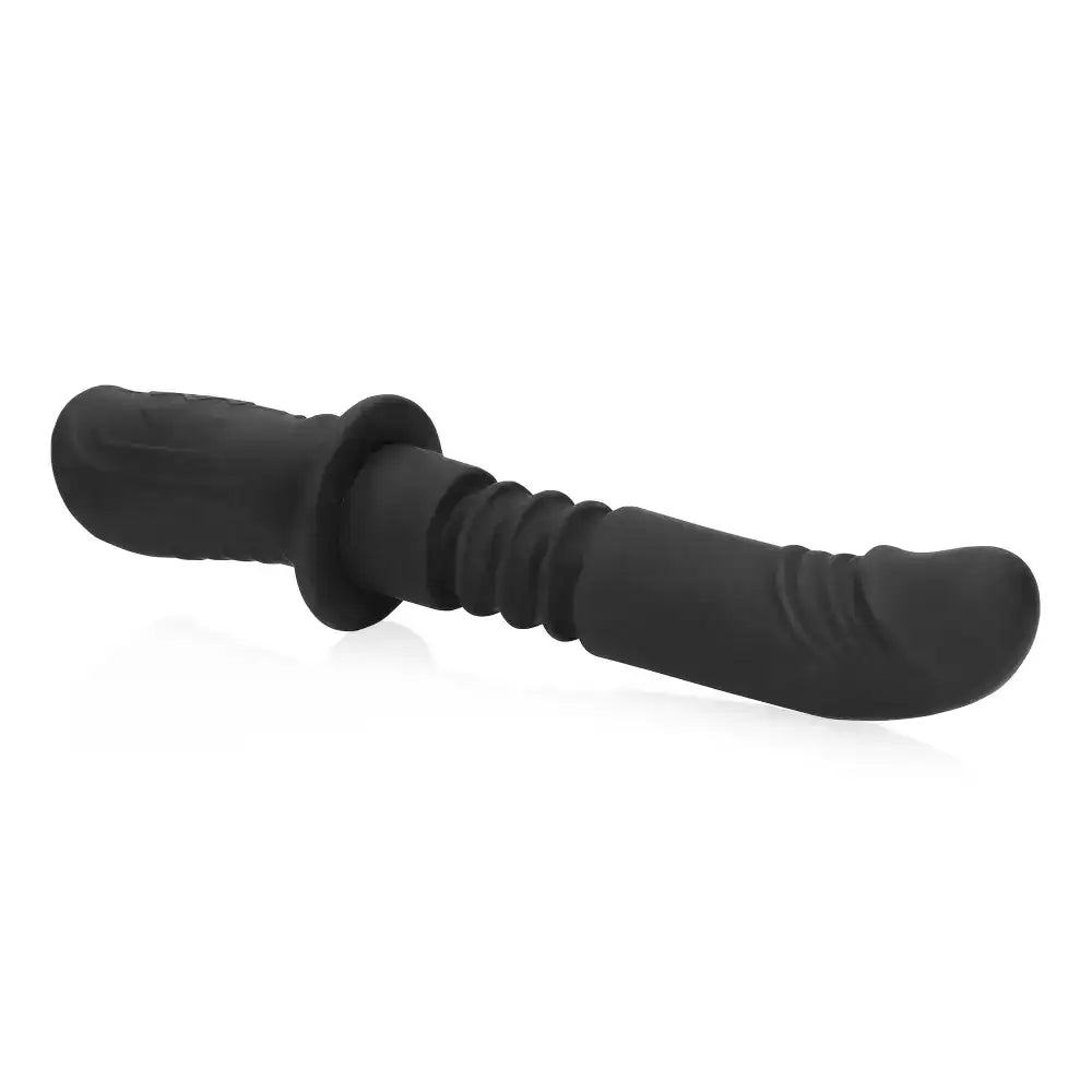 SHOTS Ouch! Hand Held Vibrating and Thrusting Sex Machine Black compact design for discreet adult use and convenient storage Singapore