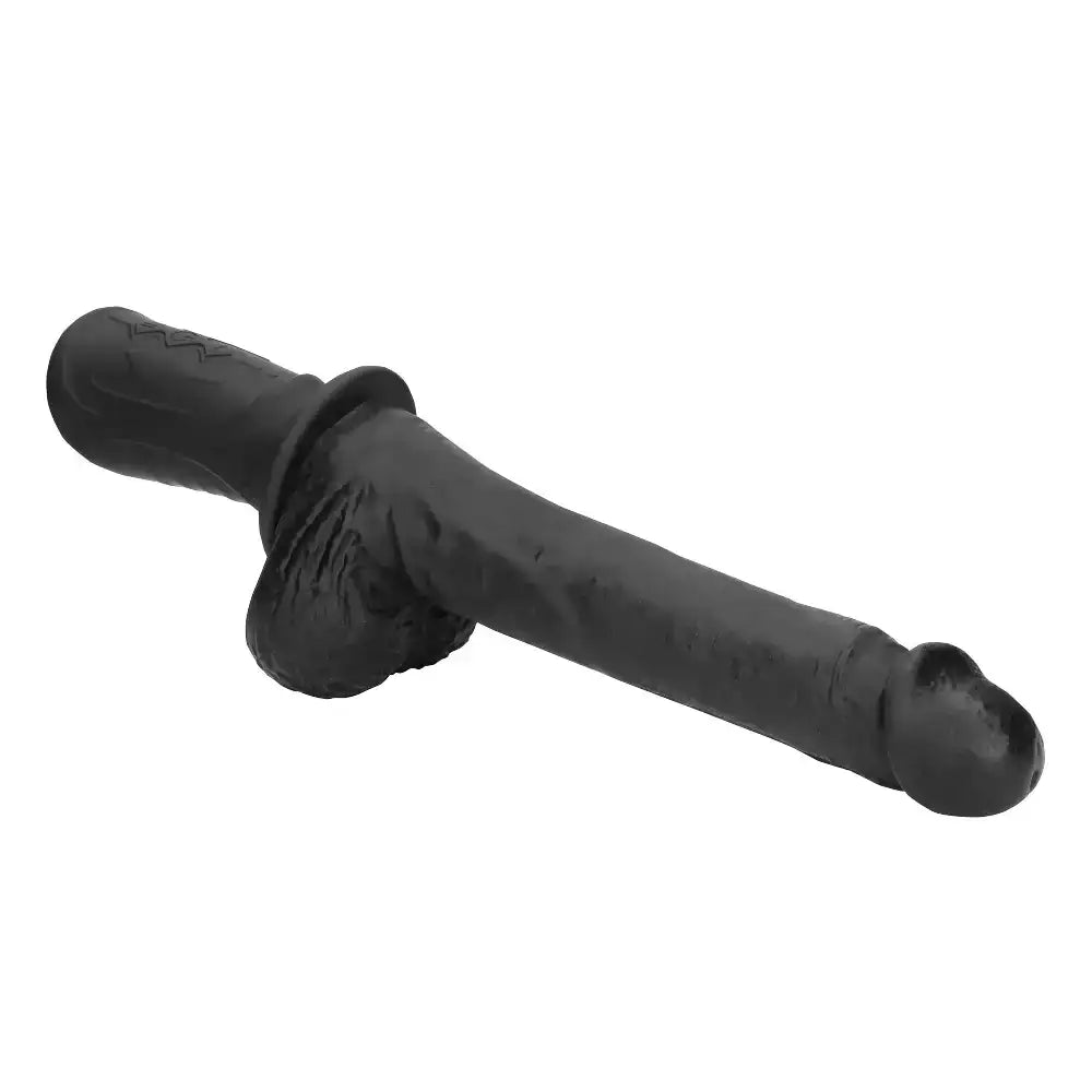 SHOTS Ouch! Hand Held Liquid Silicone Vibrating and Thrusting Sex Machine Black detachable attachments for varied stimulation and enhanced adult play Singapore