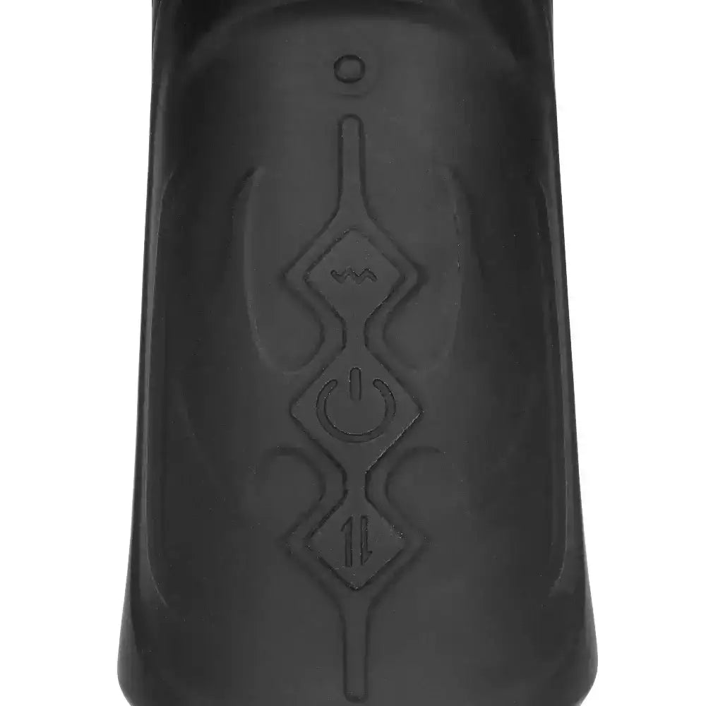 SHOTS Ouch! Hand Held Liquid Silicone Vibrating and Thrusting Sex Machine Black multiple vibration and thrusting modes for customizable interactive pleasure experiences Singapore