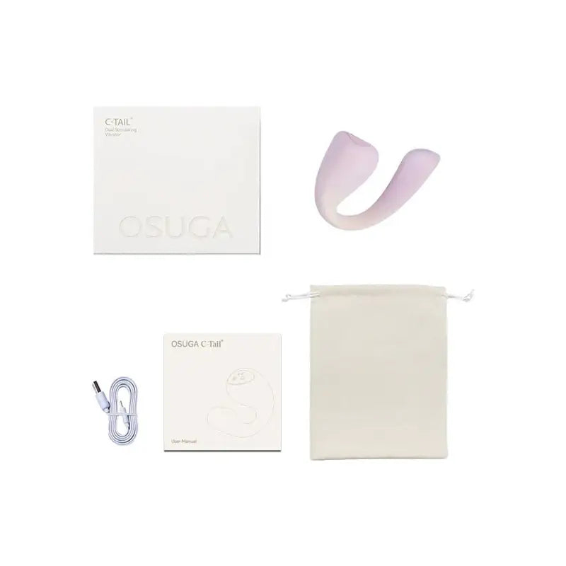 OSUGA C Tail sleek modern rotating stimulation device with compact form Singapore
