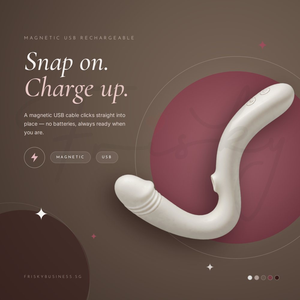 Pulse Grip - Female APP Control Thrusting and Suction Vibrator