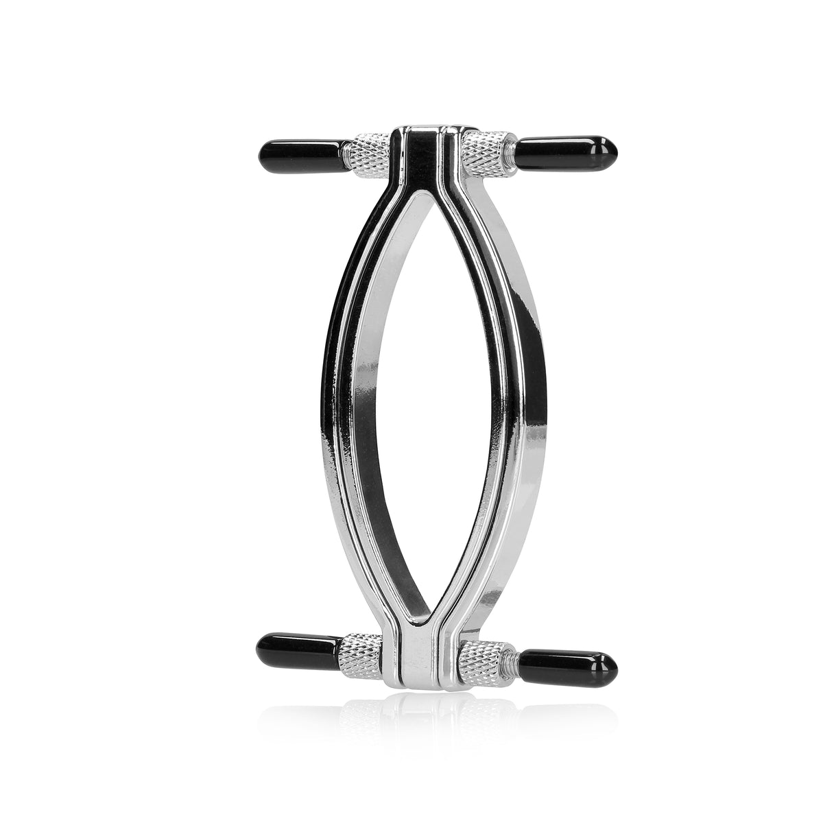 SHOTS Ouch! Adjustable Pussy Clamp silver precision adjustment for comfortable and controlled stimulation Singapore