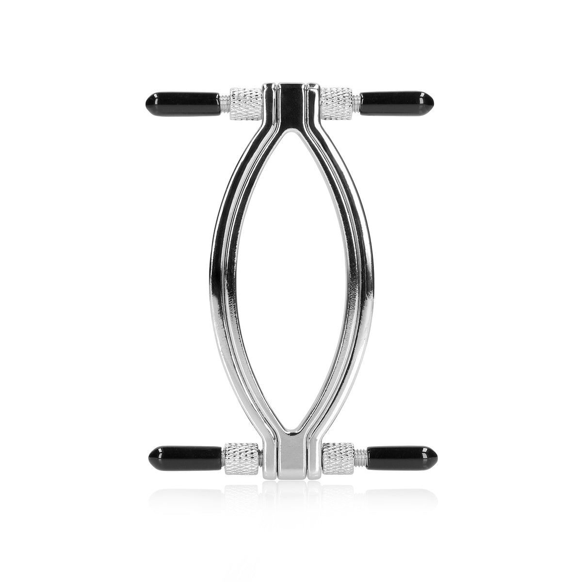 SHOTS Ouch! Adjustable Pussy Clamp silver lightweight and portable design for discreet and versatile use Singapore