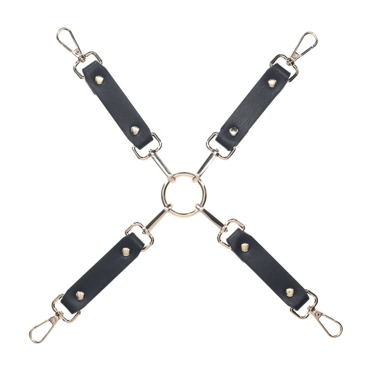 Generic Adjustable Hogtie Restraint Set Black sleek black strap design ideal for home use and interactive adult restraint scenarios Singapore
