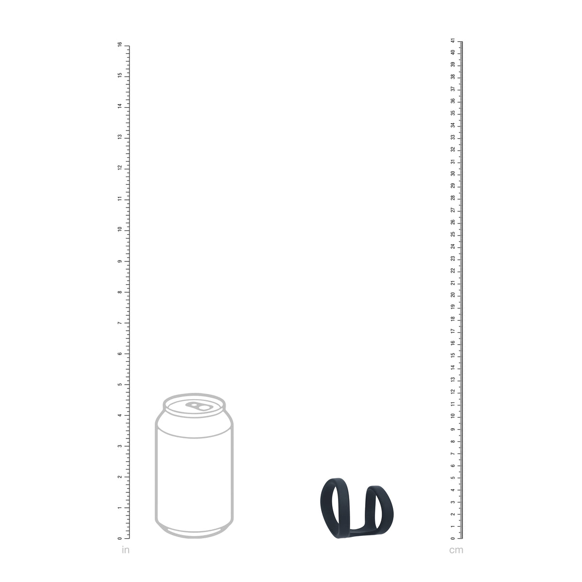 LEVELZ 2-Loop Silicone Cock Ring Black durable silicone construction for safe and versatile solo or partnered use Singapore