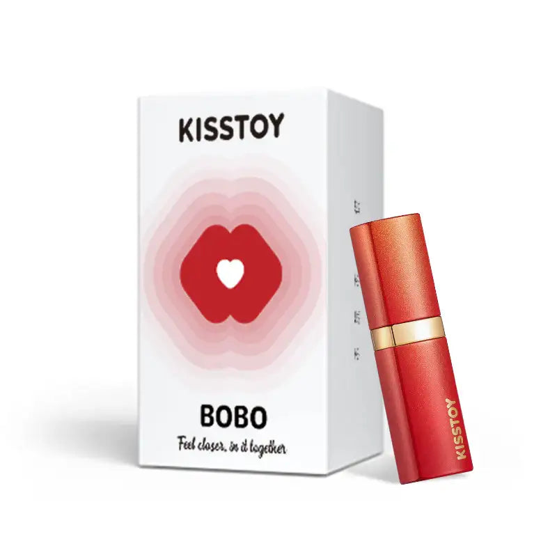 KISSTOY® BOBO Compact Red Oral Vibrator with Lightweight Ergonomic Shape Singapore
