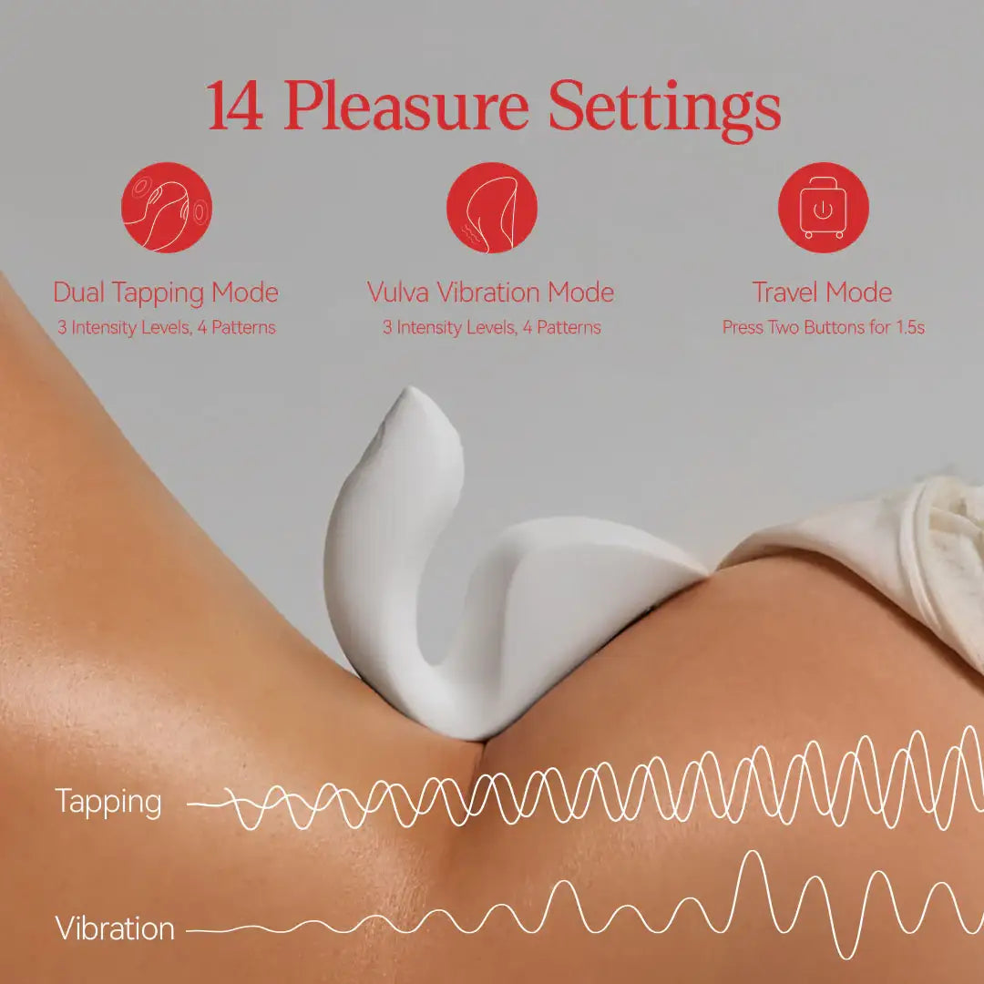 OSUGA Ridge compact dual tapping vibrator with targeted stimulation feature Singapore