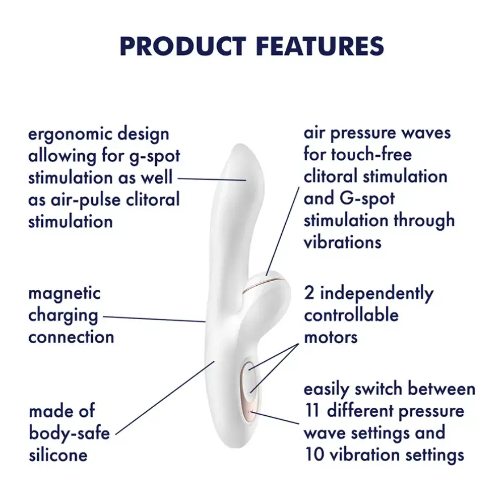 Satisfyer Pro+ G-Spot Waterproof Compact Design Lightweight Dual Stimulation Gadget Singapore
