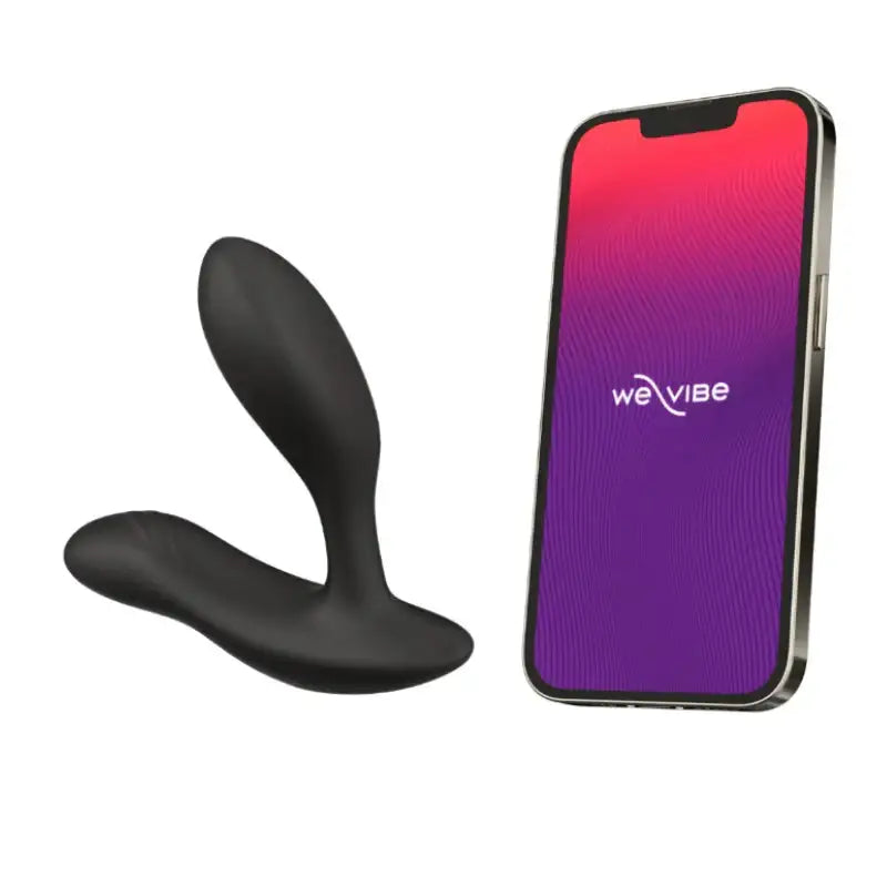 We-Vibe Vector+ Charcoal Black Ergonomic Shape Designed for Comfortable Wear Singapore