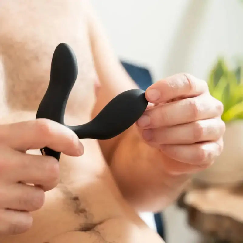 We-Vibe Vector+ Charcoal Black Waterproof Wearable Intimate Toy for Couples Singapore