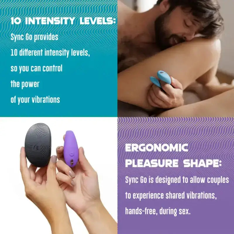 We-Vibe Sync Go Turquoise Modern Minimalist Design Elegant Ergonomic Shape Singapore
