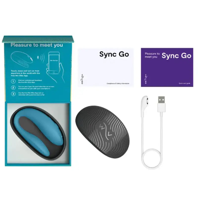 We-Vibe Sync Go Turquoise Quiet Discreet Vibrating Wearable Intimate Gadget Singapore
