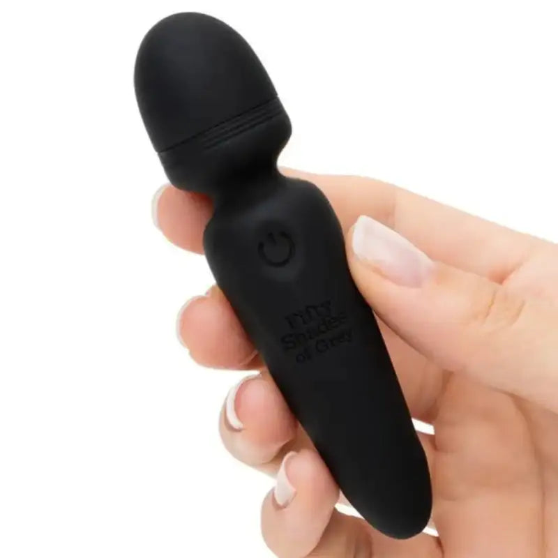 Fifty Shades Of Grey Sensation Rechargeable Mini Wand Vibrator lifestyle-friendly travel-ready soft body-safe silicone Singapore