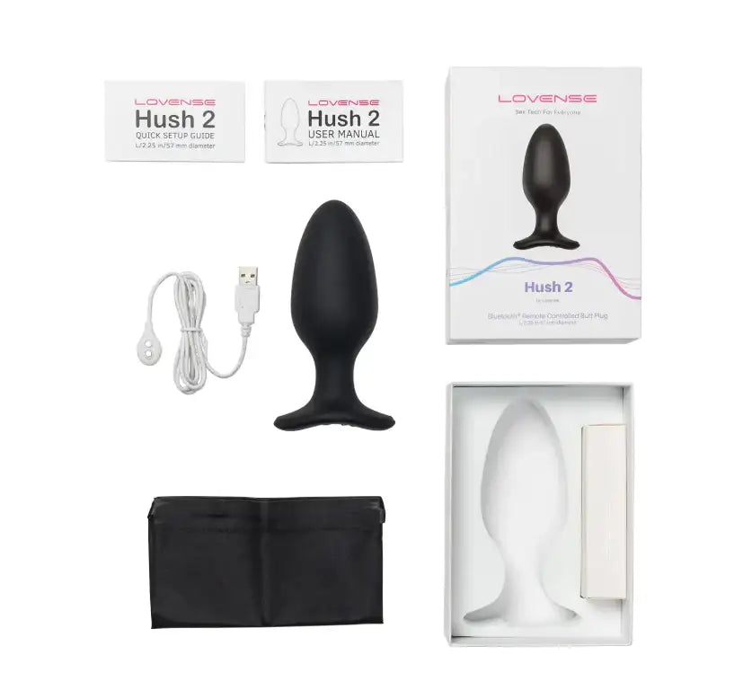Lovense Hush 2 L rechargeable wearable device USB charging long battery life Singapore