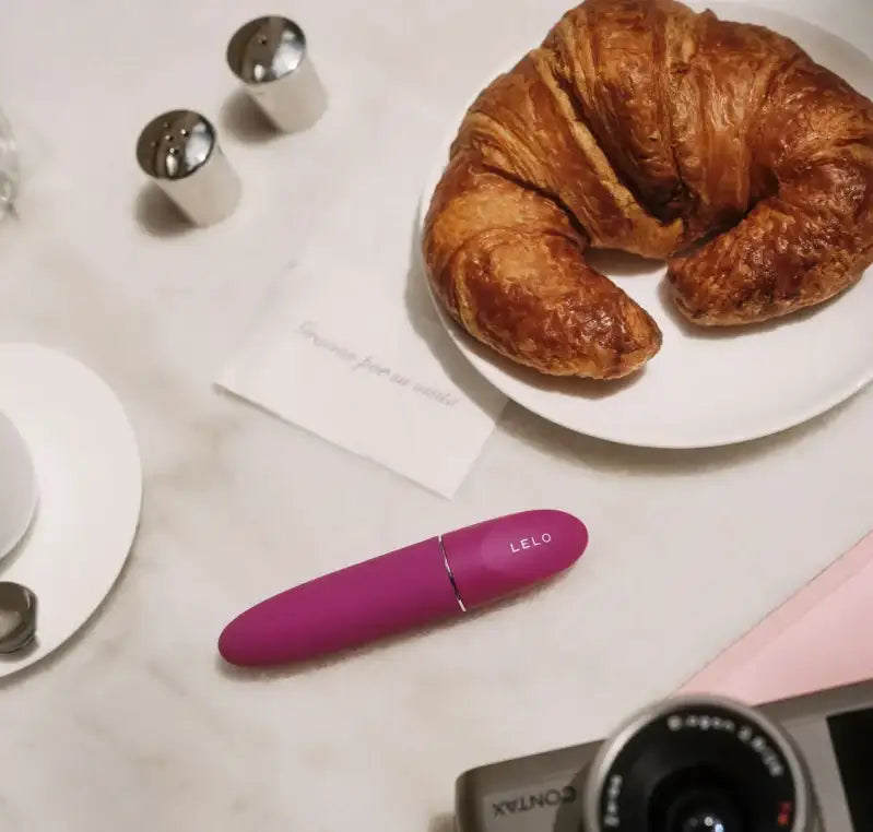 LELO Mia 3 Clitoral Vibrator Deep Rose personal massager with modern design, travel-friendly size, and convenient USB charging Singapore