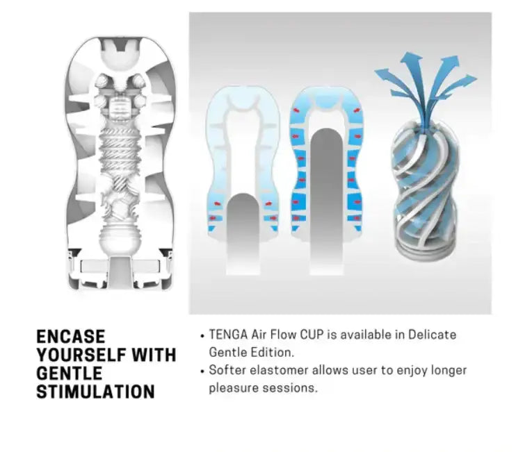 Tenga Air Flow Cup Masturbator Standard Flip Open Design Easy Maintenance Reusable Silicone Device Singapore