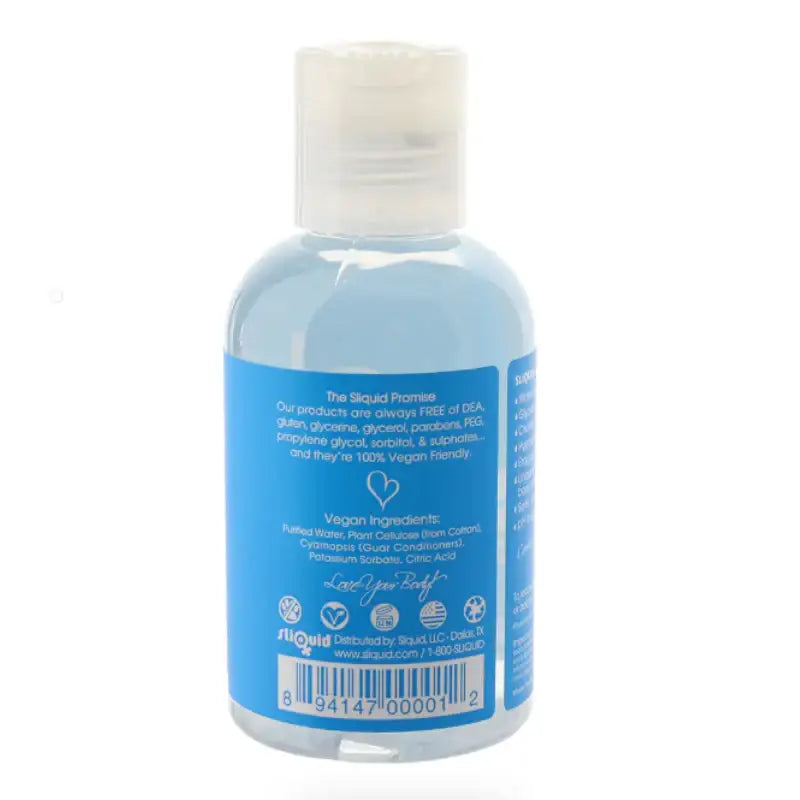 Sliquid - Naturals H2O Intimate Water Based Lubricant Glycerine And Paraben Free 255ml - Frisky Business Adult Sex Toys Shop