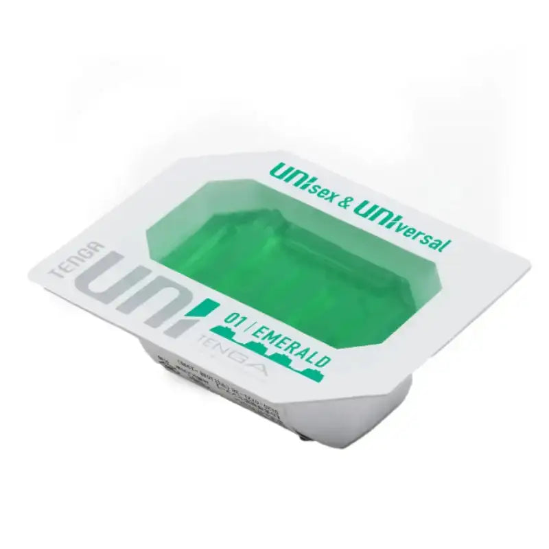 Tenga Uni Unisex & Universal Masturbator Emerald Compact Sleek Design Convenient for Travel Durable Silicone Singapore
