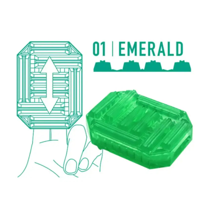 Tenga Uni Unisex & Universal Masturbator Emerald Adjustable Tightness Enhanced Stimulation Comfortable Grip Singapore