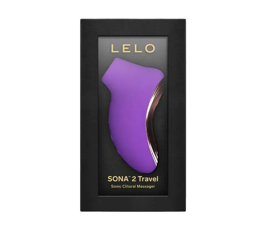 LELO Sona 2 Travel Sonic Clitoral Massager Purple travel case included for hygienic storage and easy portability Singapore