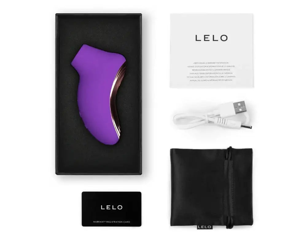 LELO Sona 2 Travel Sonic Clitoral Massager Purple compact size perfect for discreet packing in luggage or handbag Singapore