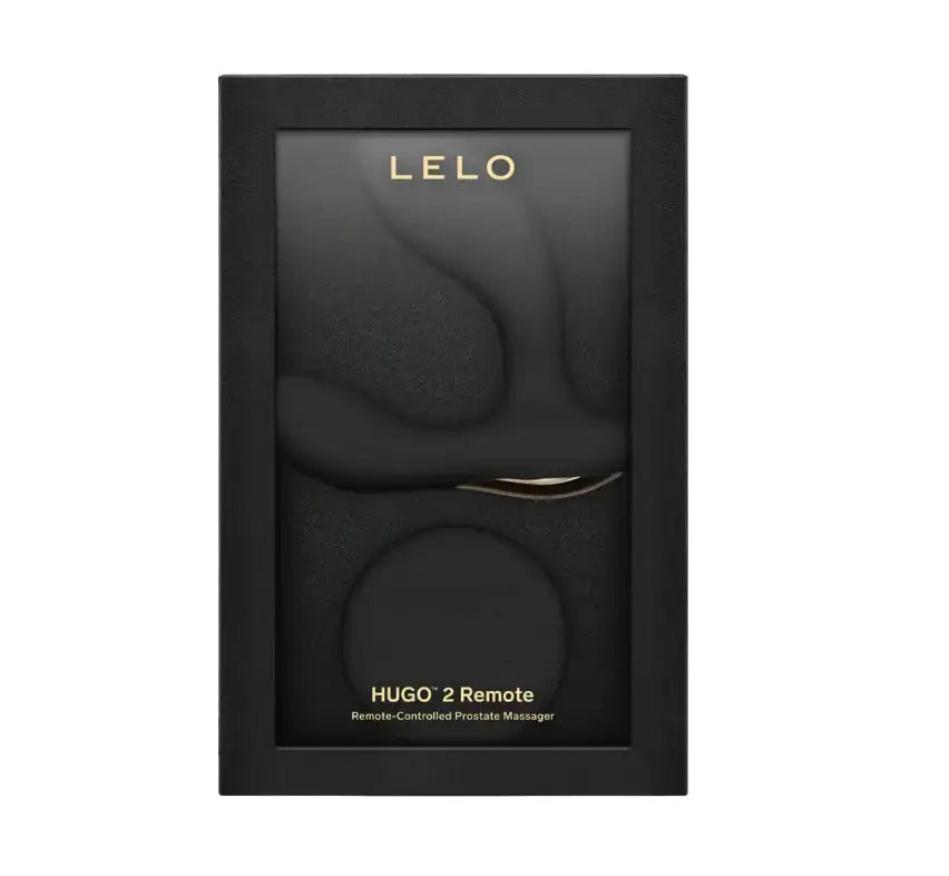 LELO Hugo 2 Black dual-motor prostate massager with contoured shape for effective and comfortable stimulation Singapore