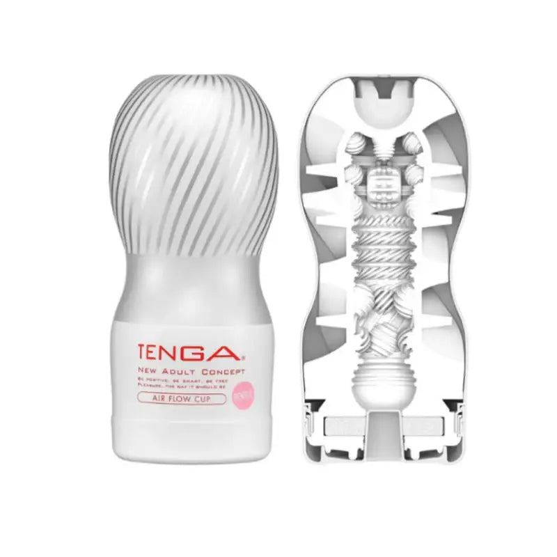 Tenga Air Flow Cup Masturbator Gentle White Ergonomic Shape Comfortable Grip Lightweight Personal Device Singapore