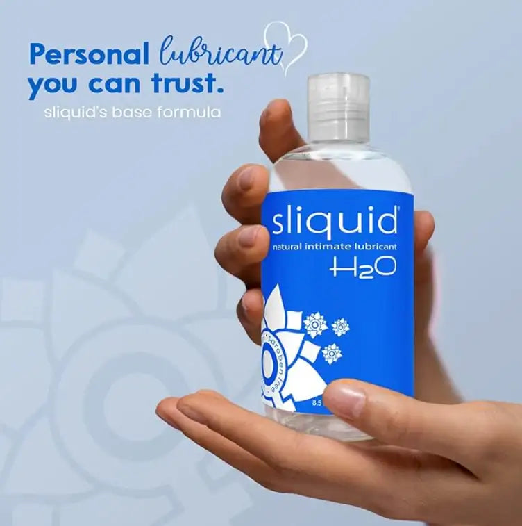 Sliquid - Naturals H2O Intimate Water Based Lubricant Glycerine And Paraben Free 255ml - Frisky Business Adult Sex Toys Shop