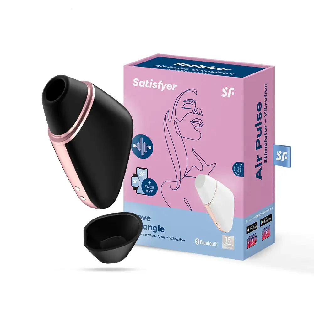 Satisfyer - Love Triangle Connect App - Black - Frisky Business Adult Sex Toys Shop