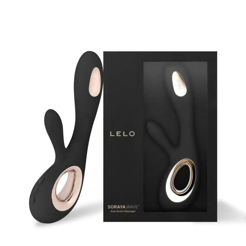 LELO Soraya Wave™ lifestyle personal massager sleek modern design smooth silicone finish ideal for relaxation and wellness black Singapore
