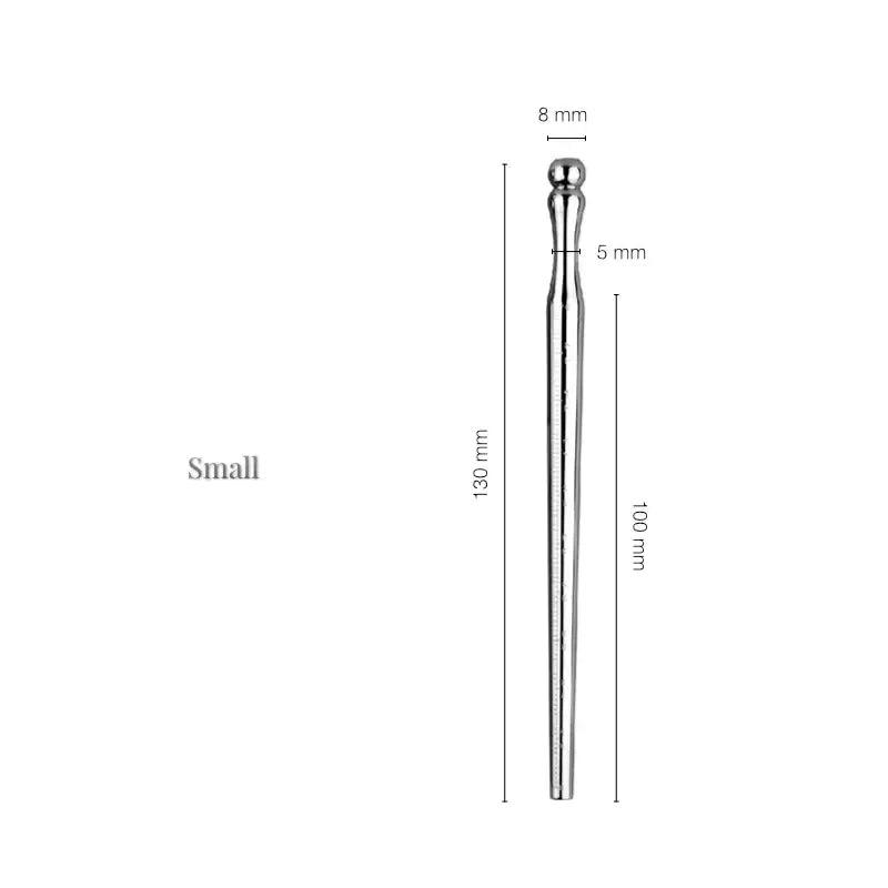 Pleasure Probe - Stainless Steel Urethral Sounding Rod - Frisky Business Adult Sex Toys Shop