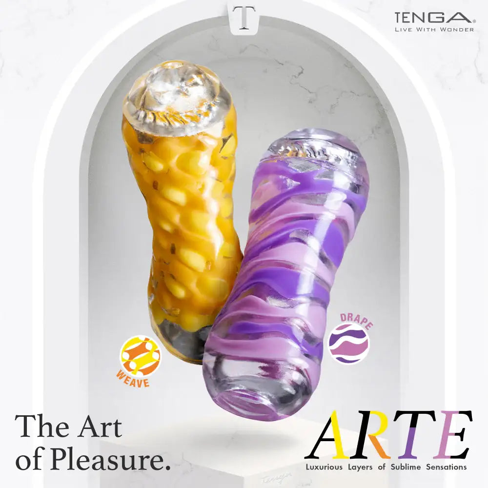 Tenga Arte Reusable Male Masturbator Weave Modern Sleek Design Compact Travel-Friendly High Quality Singapore