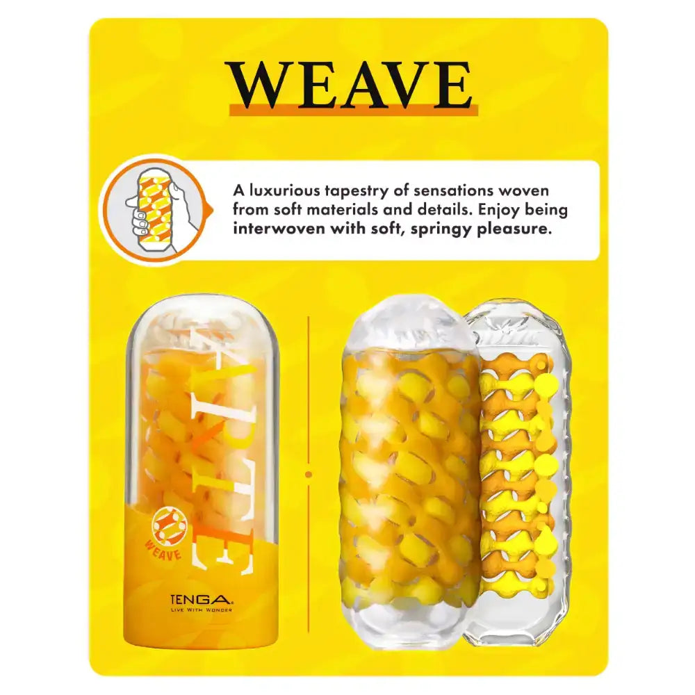 Tenga Arte Reusable Male Masturbator Weave Ergonomic Shape Lightweight Reusable Personal Pleasure Device Singapore