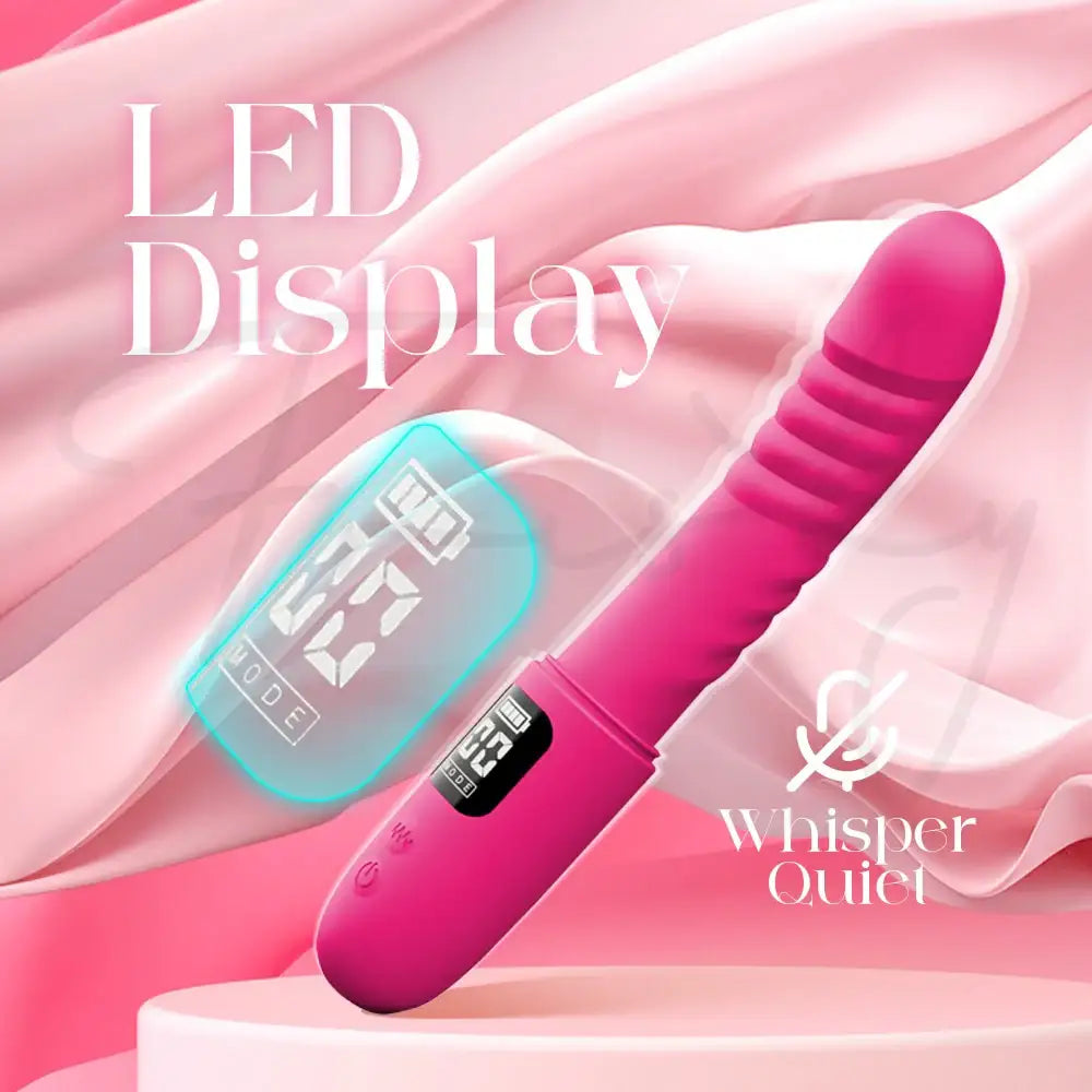 Nobel - Thrusting Vibrator With Speed/Battery Display - Frisky Business Adult Sex Toys Shop
