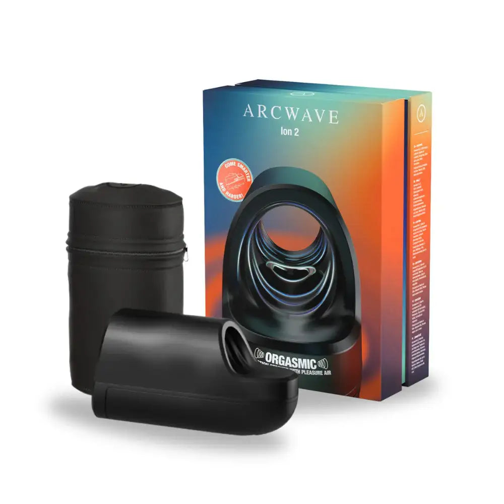 Arcwave - Ion 2 Pleasure Air Male Stroker Black - Frisky Business Adult Sex Toys Shop