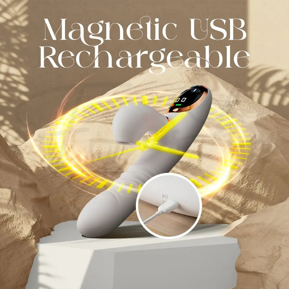 Cindy – 3 In 1 Automatic Thrusting Vibrating and Suction Vibrator - Frisky Business Adult Sex Toys Shop