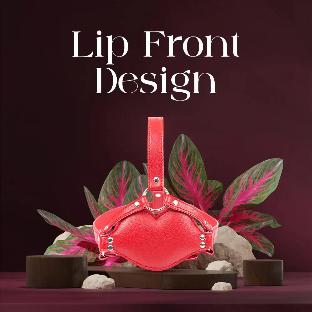 ObeySilence – BDSM PU Leather Strap With Silicone Dildo Mouth Gag - Frisky Business Adult Sex Toys Shop