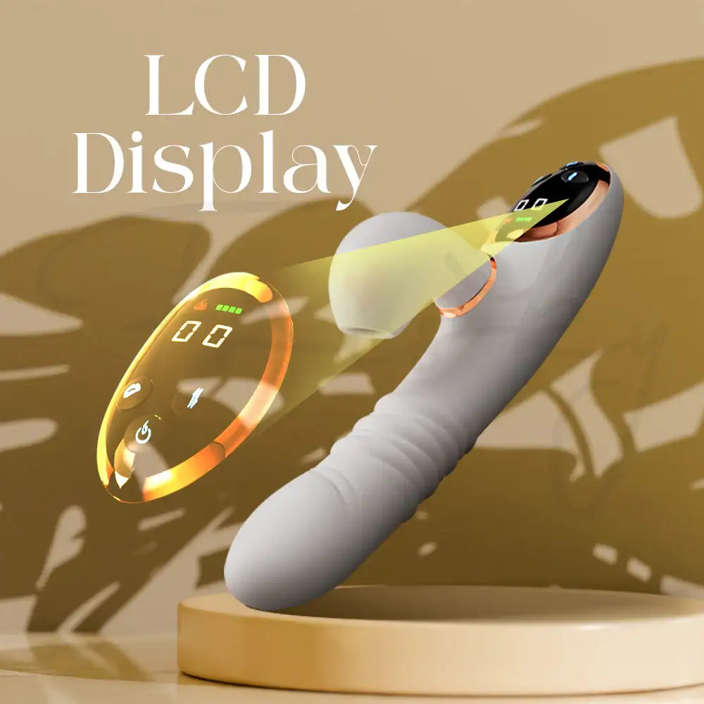 Cindy – 3 In 1 Automatic Thrusting Vibrating and Suction Vibrator - Frisky Business Adult Sex Toys Shop