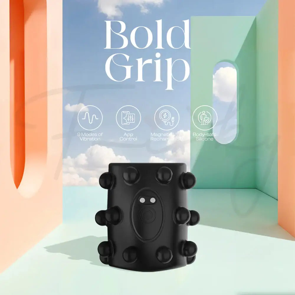 BoldGrip – APP Control Vibrating Cock Ring - Frisky Business Adult Sex Toys Shop