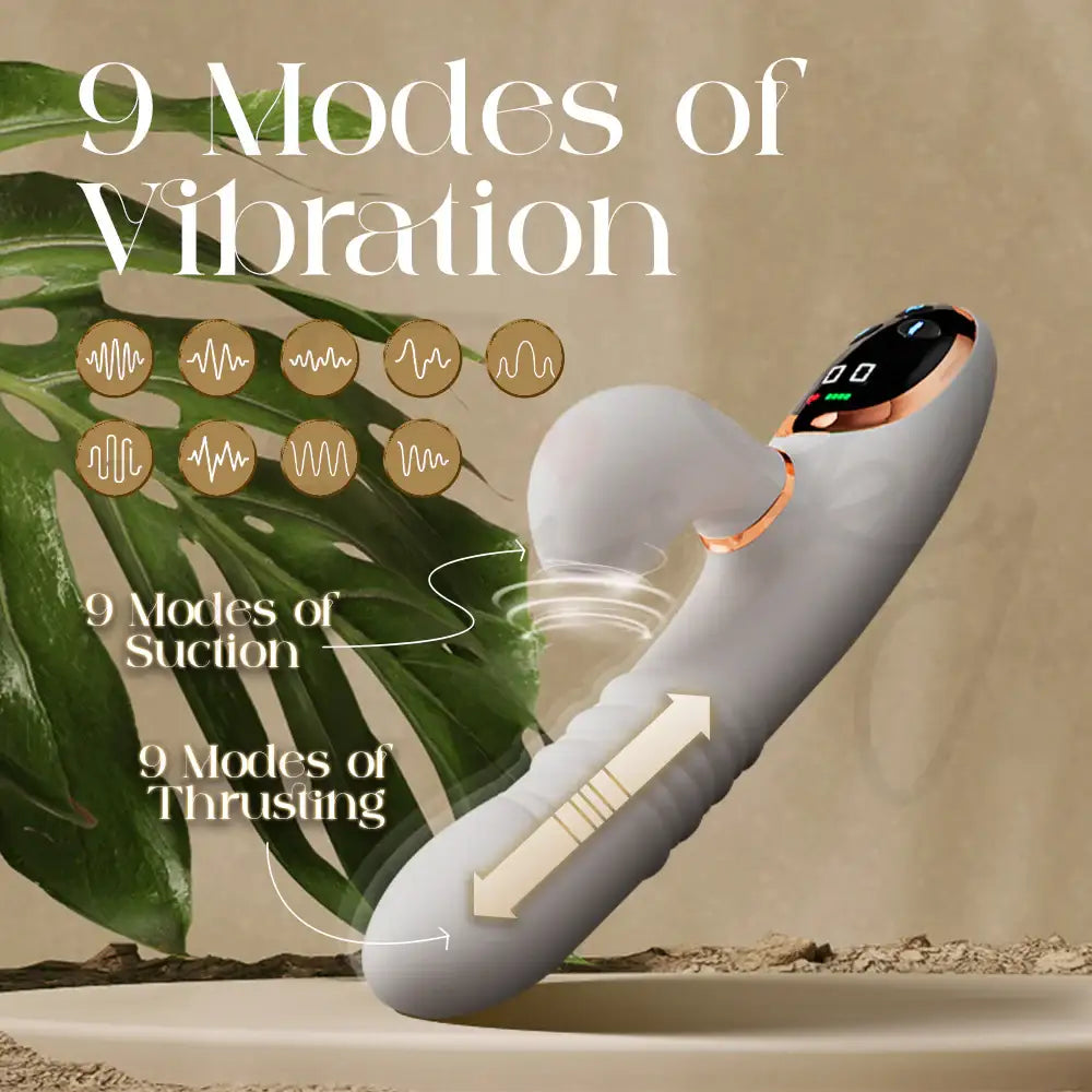 Cindy – 3 In 1 Automatic Thrusting Vibrating and Suction Vibrator - Frisky Business Adult Sex Toys Shop