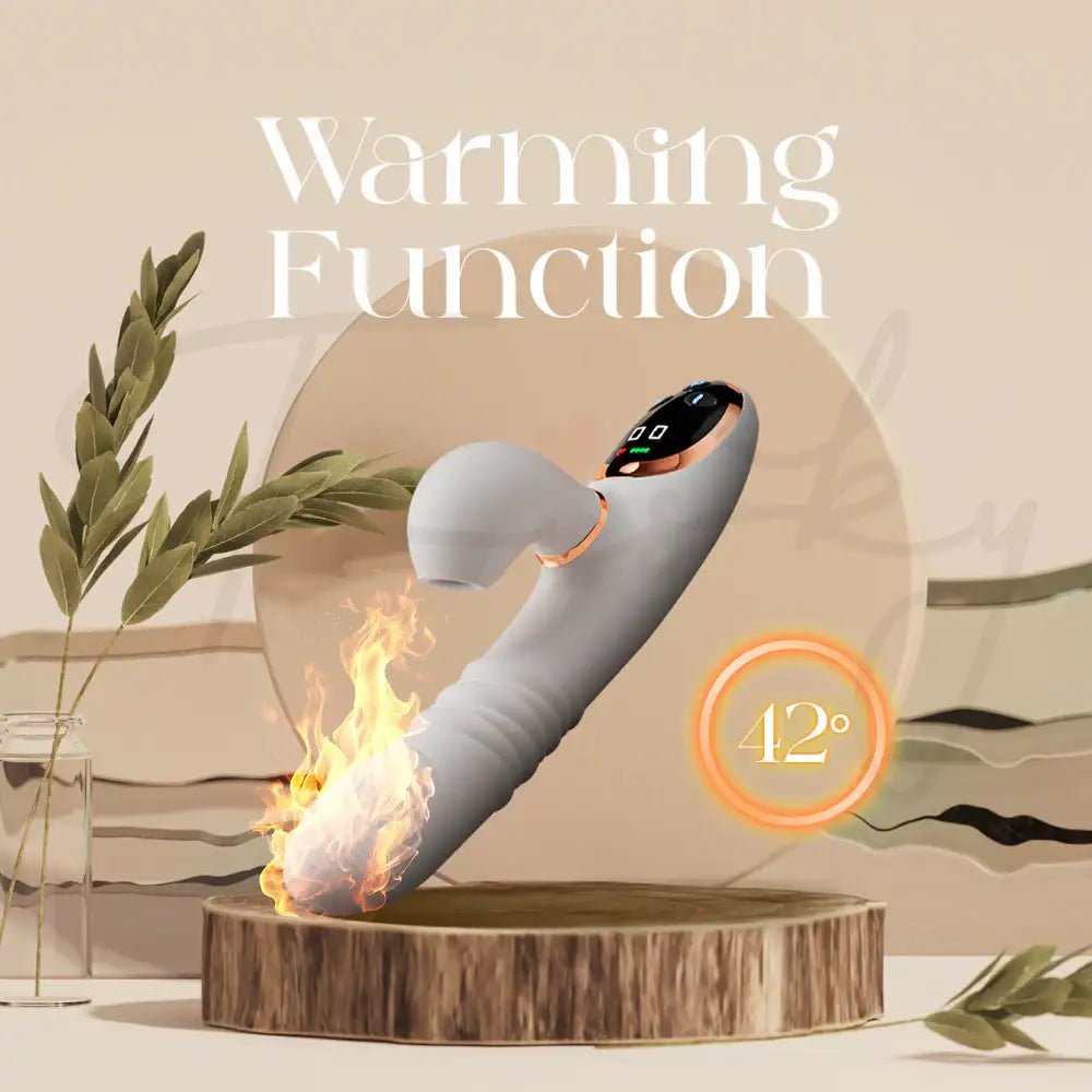 Cindy – 3 In 1 Automatic Thrusting Vibrating and Suction Vibrator - Frisky Business Adult Sex Toys Shop