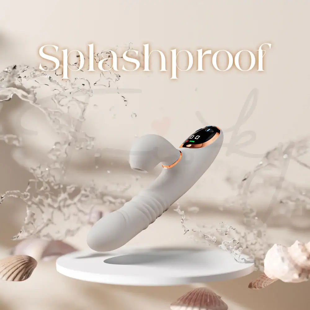 Cindy – 3 In 1 Automatic Thrusting Vibrating and Suction Vibrator - Frisky Business Adult Sex Toys Shop